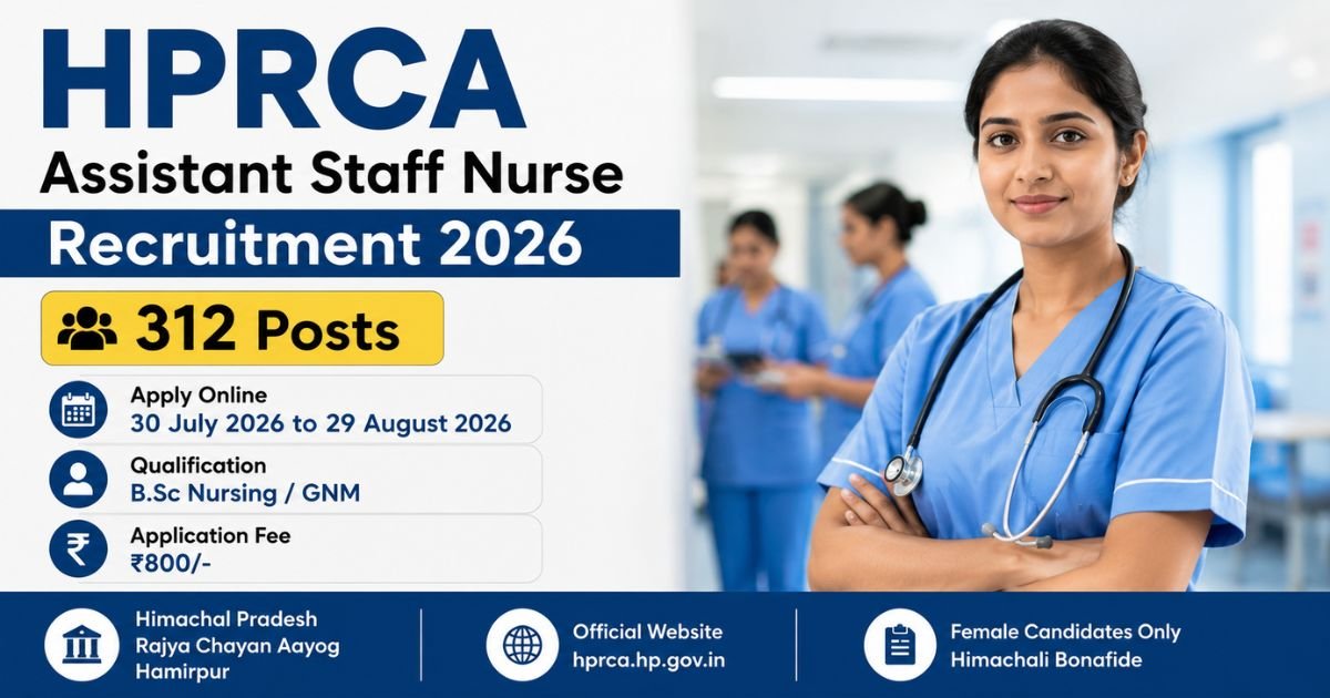 HPRCA Assistant Staff Nurse Recruitment 2026