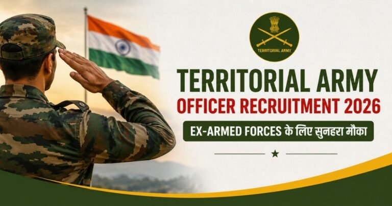 Territorial Army Officer Recruitment 2026