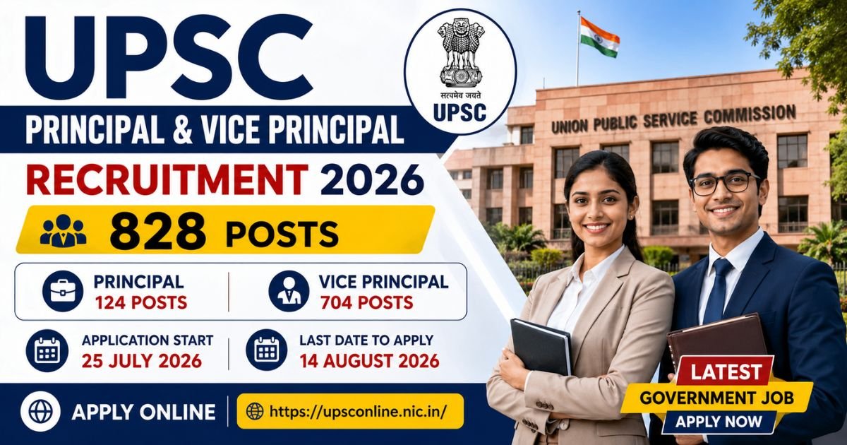 UPSC Principal & Vice Principal Recruitment 2026