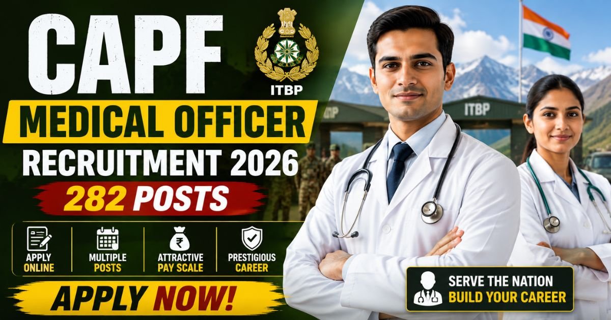 CAPF Medical Officer Recruitment 2026