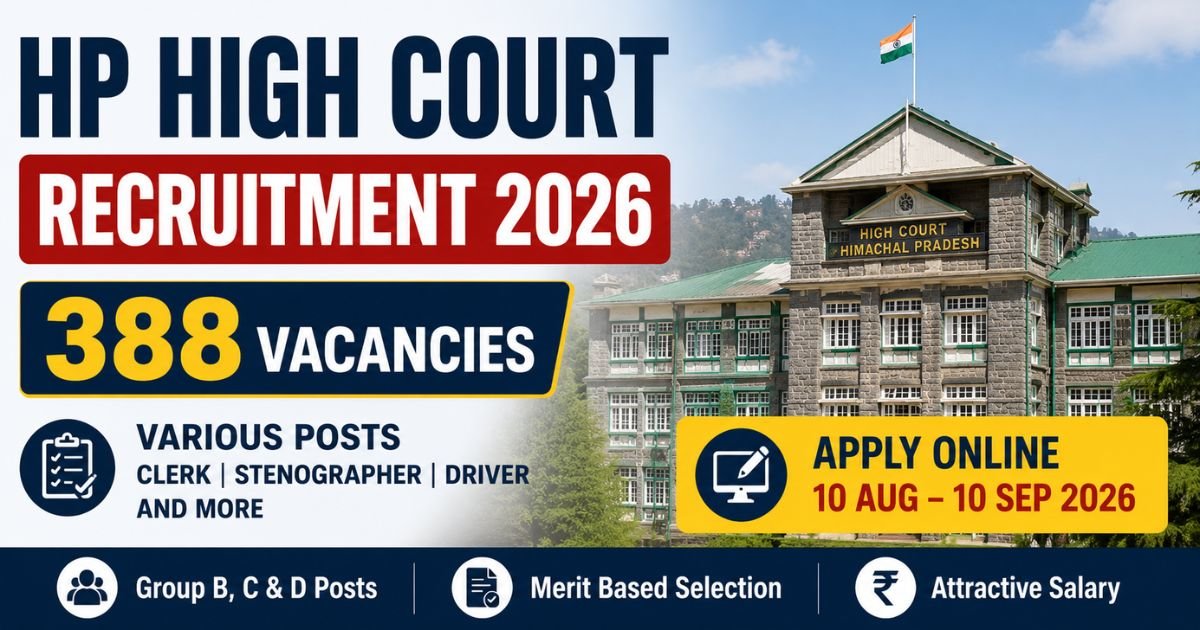 HP High Court Recruitment 2026