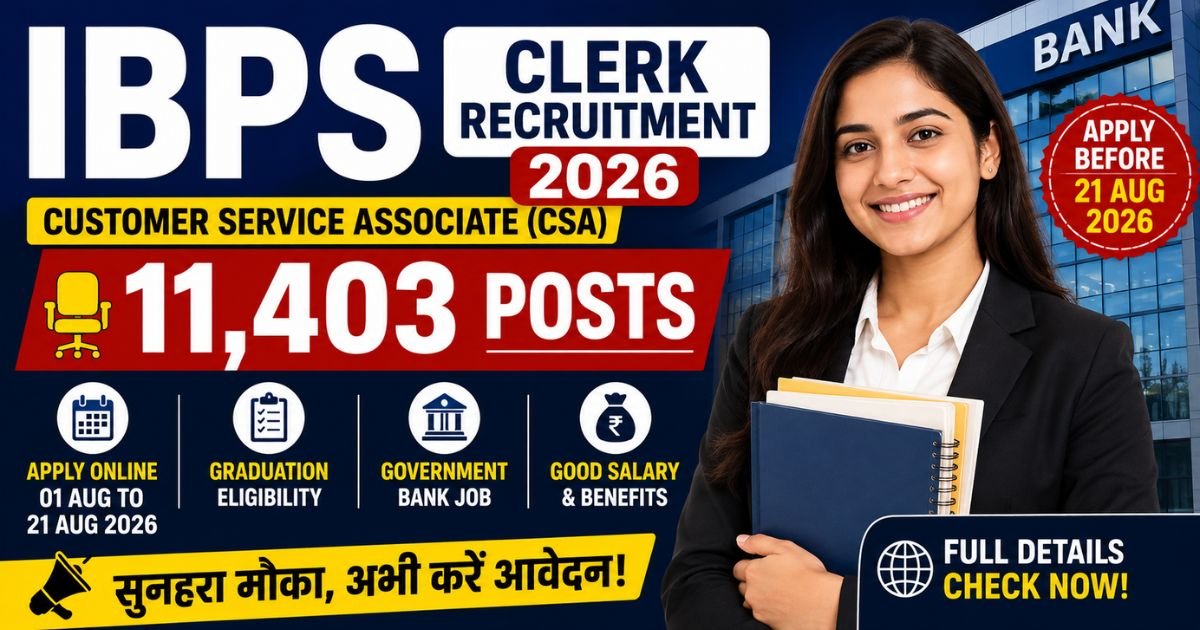 IBPS Customer Service Associate Recruitment 2026