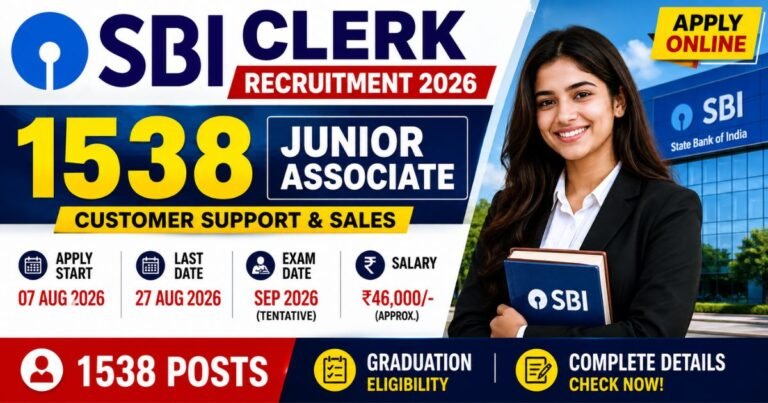 SBI Clerk Recruitment 2026