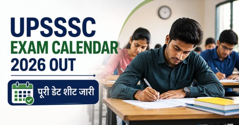 UPSSSC Exam Calendar 2026
