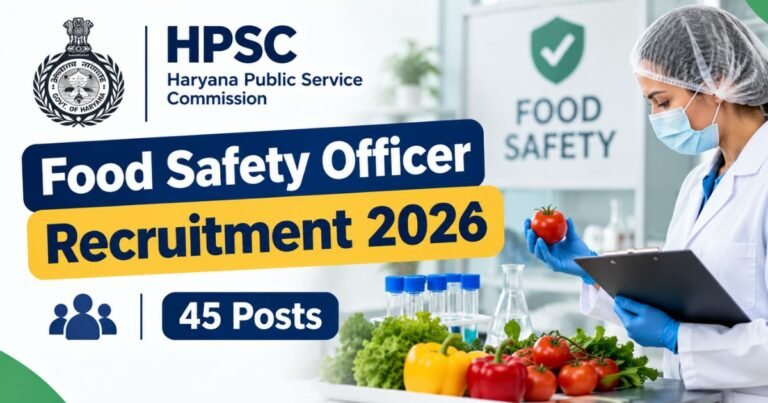 HPSC Food Safety Officer Recruitment 2026