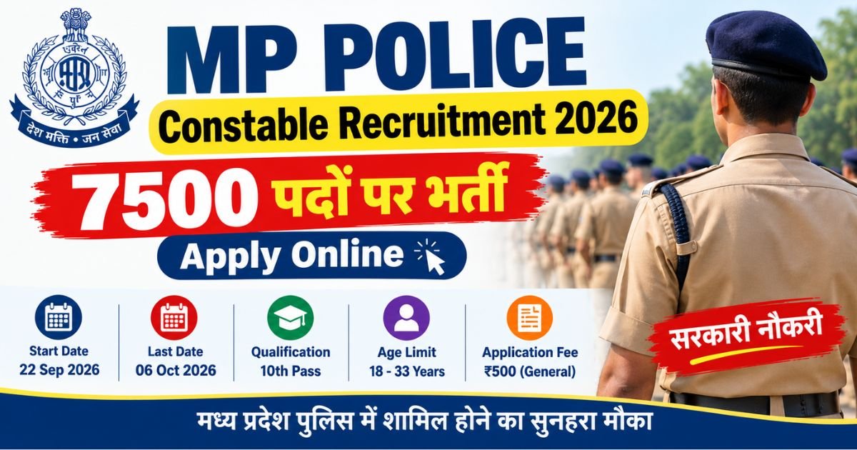 MP Police Constable Recruitment 2026