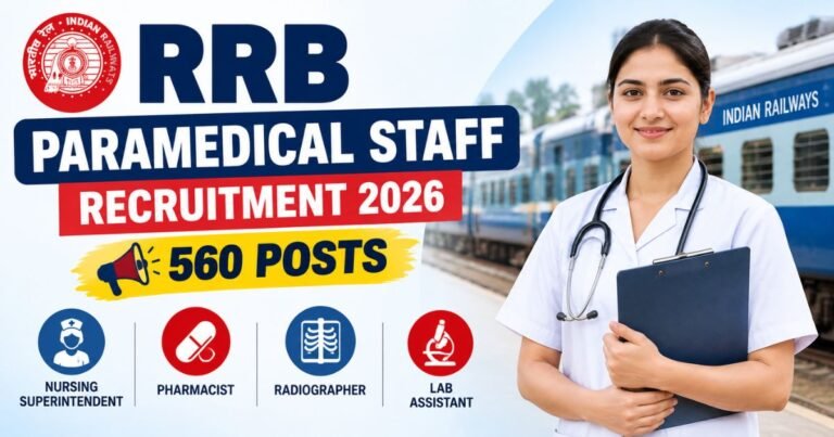 RRB Paramedical Staff Recruitment 2026