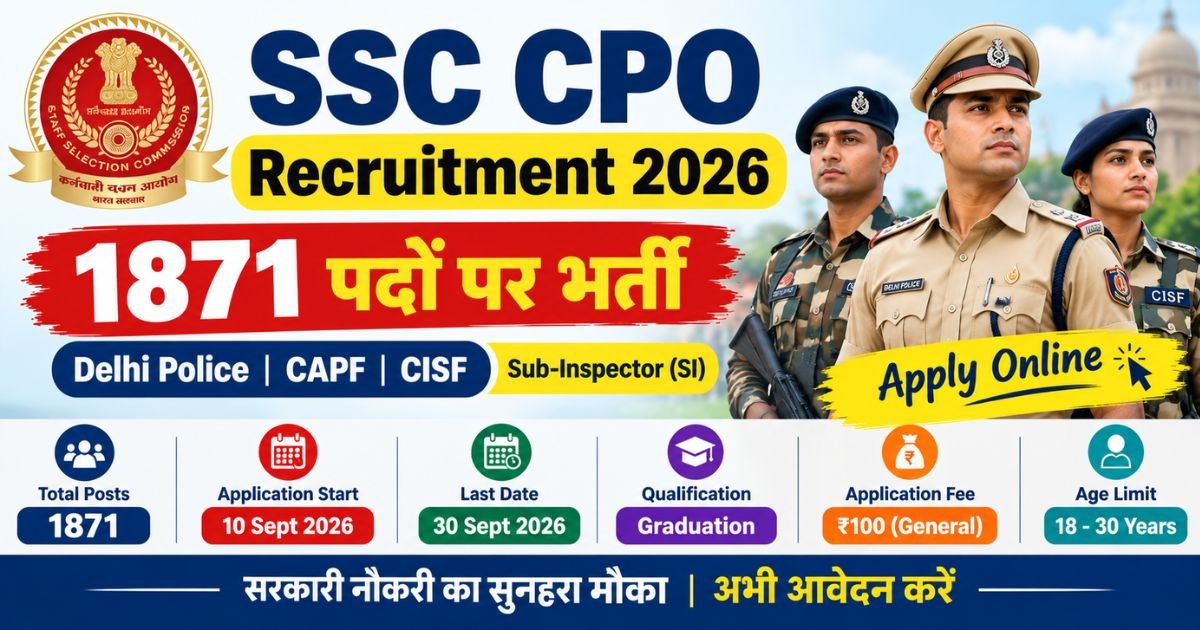 SSC CPO Recruitment 2026