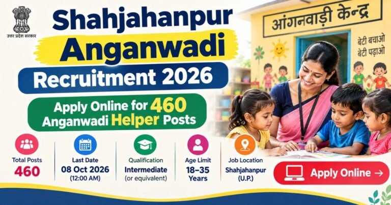 Shahjahanpur Anganwadi Recruitment 2026