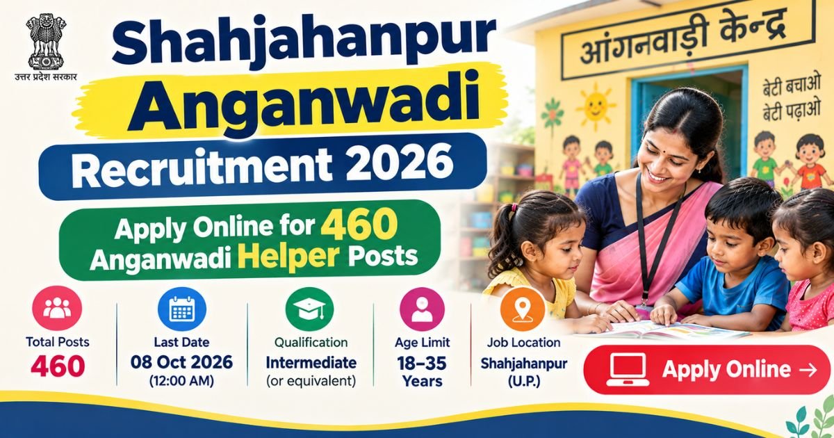 Shahjahanpur Anganwadi Recruitment 2026