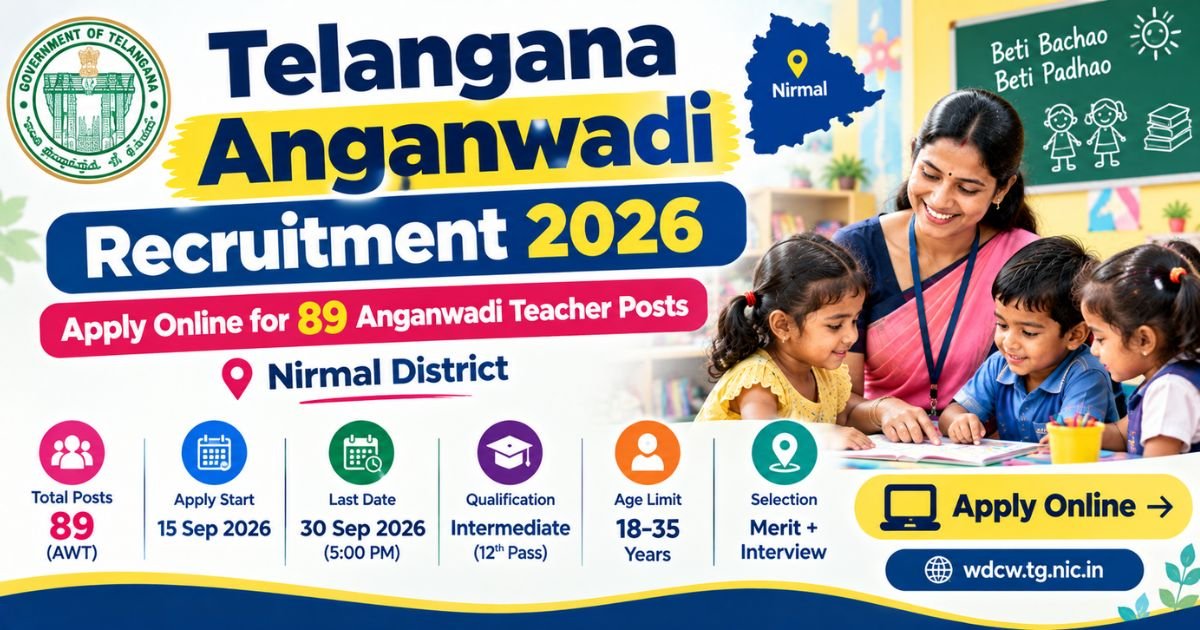 Telangana Anganwadi Recruitment 2026