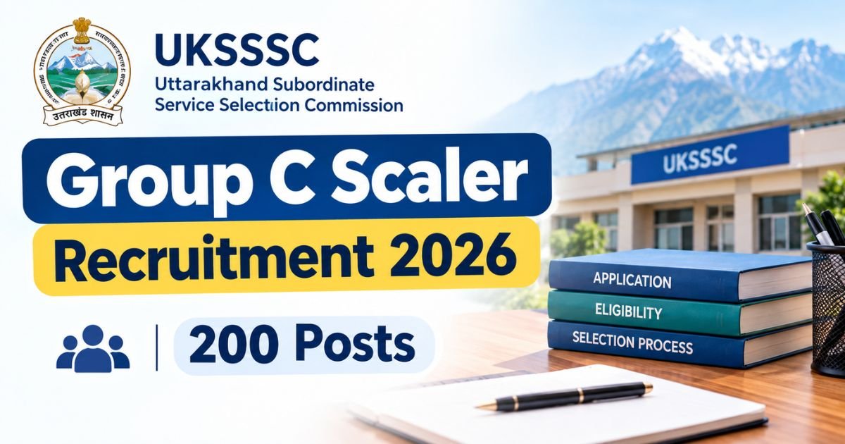 UKSSSC Group C Scaler Recruitment 2026