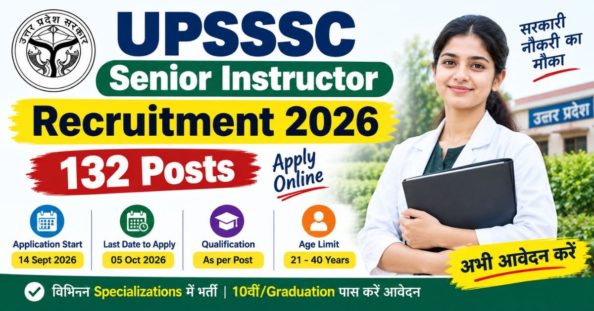 UPSSSC Senior Instructor Recruitment 2026