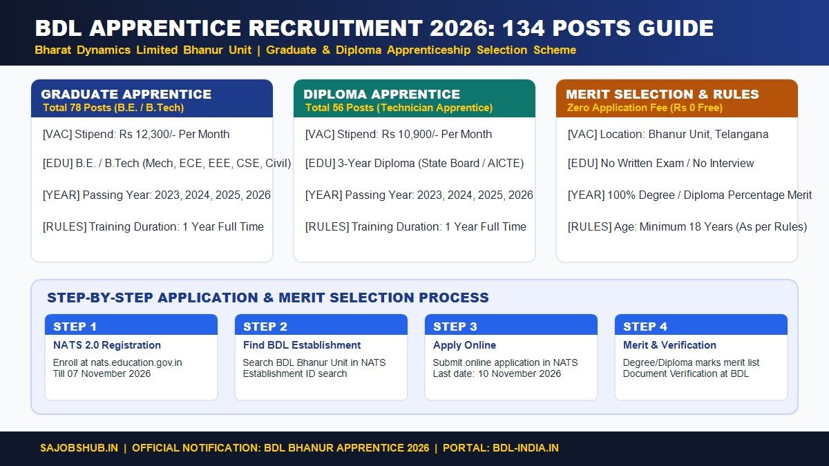 BDL Apprentice Recruitment 2026 Vacancies and Selection Guide