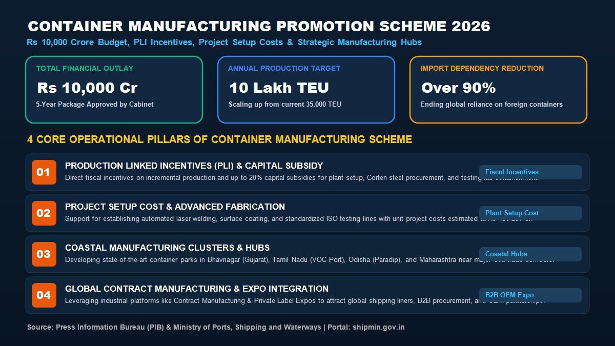 Container Manufacturing Scheme Budget PLI Project Cost Roadmap